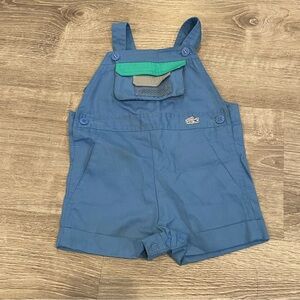 Vintage Izod Lacoste Baby Toddler Shorts Overalls Size 24 Months